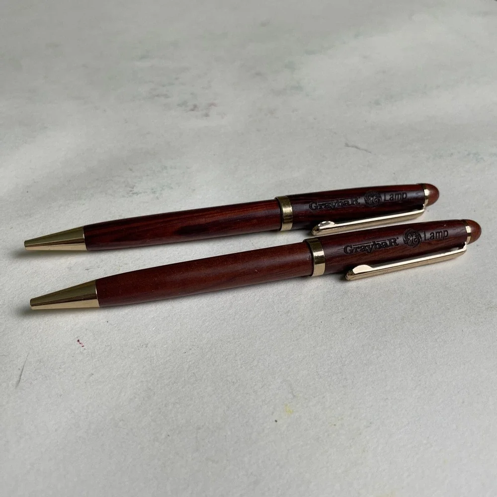 Vintage 1996 Graybar Lamp Floating Pens Lot of 2 – Rare Promo Collectibles